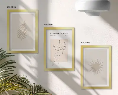 Posterpaket med minimalistiska och naturliga former