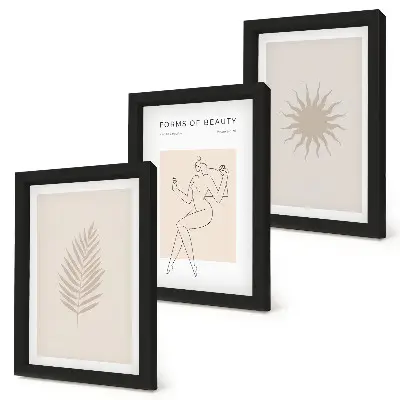 Posterpaket med minimalistiska och naturliga former
