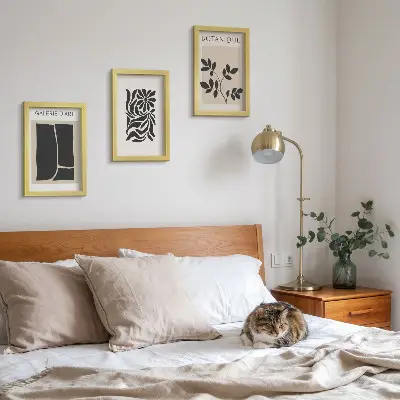 Posterpaket med abstrakta växtmönster och geometriska former