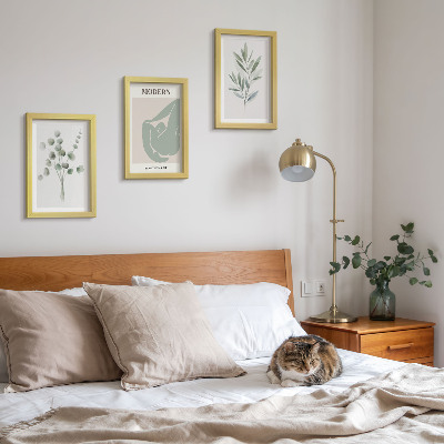 Posterpaket Växtmotiv i delikata gröna nyanser