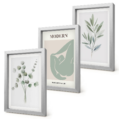 Posterpaket Växtmotiv i delikata gröna nyanser
