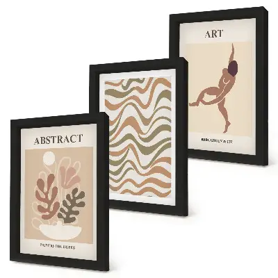 Posterpaket matisse boho med abstrakta former och mönster