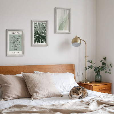 Posterpaket Växtmönster i nyanser av grönt och beige