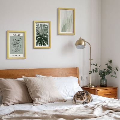 Posterpaket Växtmönster i nyanser av grönt och beige