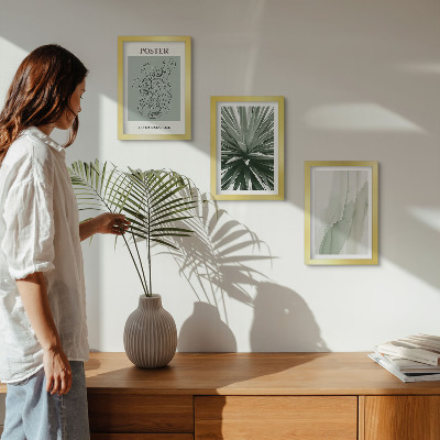 Posterpaket Växtmönster i nyanser av grönt och beige