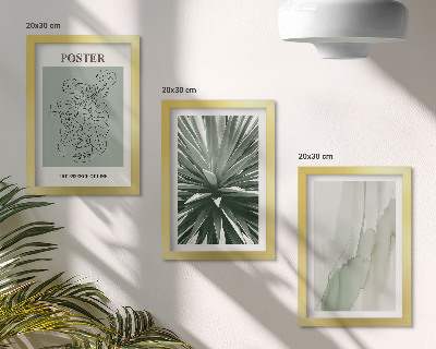 Posterpaket Växtmönster i nyanser av grönt och beige