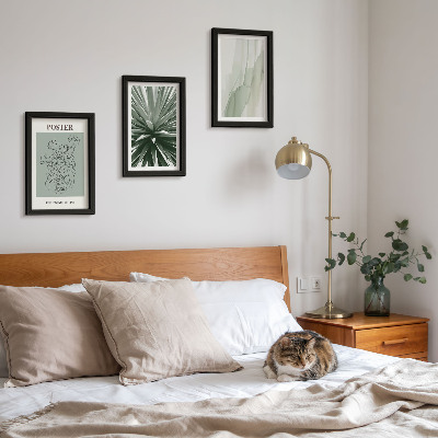Posterpaket Växtmönster i nyanser av grönt och beige