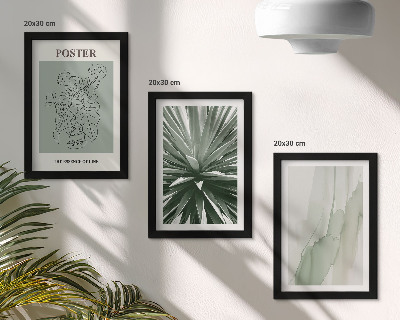 Posterpaket Växtmönster i nyanser av grönt och beige