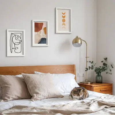 Posterpaket abstrakta former och färger i trendig design