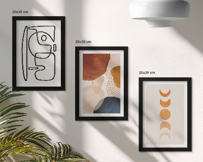 Posterpaket Abstrakta former och färger trendiga dekorationer