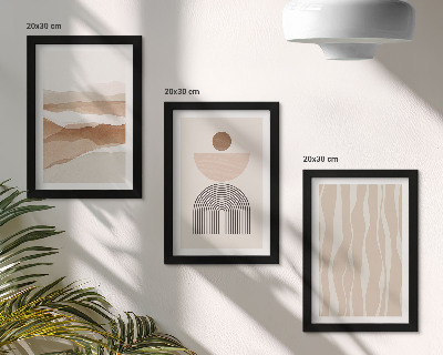 Posterpaket Abstrakt landskap, naturliga former och geometri