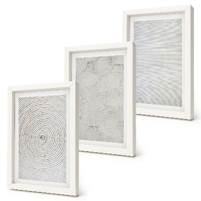 Triptyk tavla med ram Geometriska moderna kartongmönster