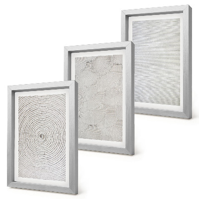 Triptyk tavla med ram Geometriska moderna kartongmönster