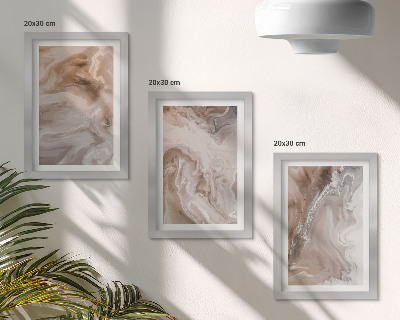 Posterpaket Stenstruktur abstrakt marmormönster