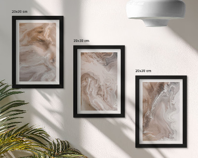 Posterpaket Stenstruktur abstrakt marmormönster