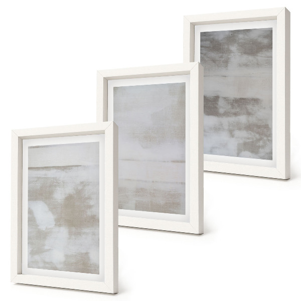 Triptyk tavla med ram Slitna texturer modern industriell stil