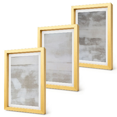 Triptyk tavla med ram Slitna texturer modern industriell stil