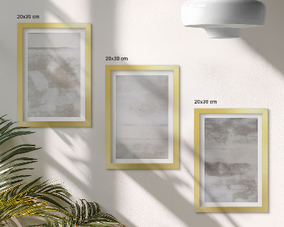 Triptyk tavla med ram Slitna texturer modern industriell stil