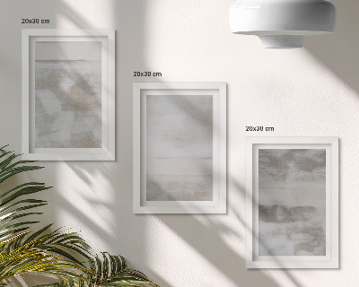 Triptyk tavla med ram Slitna texturer modern industriell stil