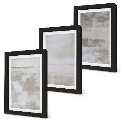 Triptyk tavla med ram Slitna texturer modern industriell stil