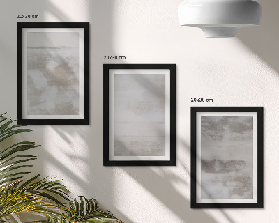 Triptyk tavla med ram Slitna texturer modern industriell stil