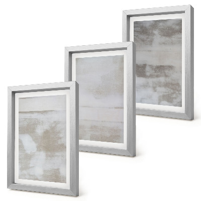 Triptyk tavla med ram Slitna texturer modern industriell stil