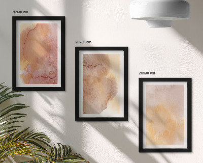 Posterpaket Varma akvareller på duk, färgglada texturer