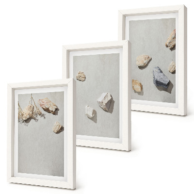 Posterpaket Boho strandstenar minimalistiska dekorationer
