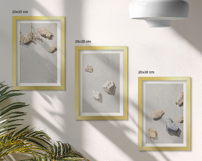 Posterpaket Boho strandstenar minimalistiska dekorationer