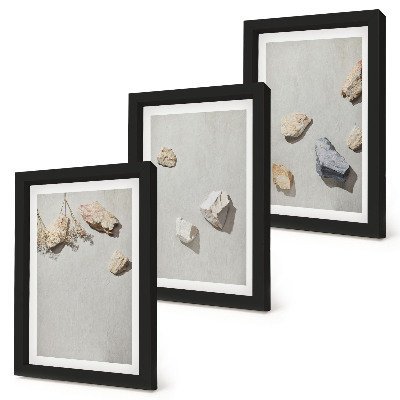 Posterpaket Boho strandstenar minimalistiska dekorationer