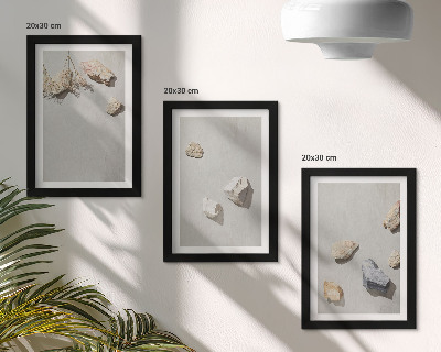 Posterpaket Boho strandstenar minimalistiska dekorationer