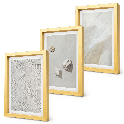 Posterpaket Sand, stenar och moderna färgstrukturer