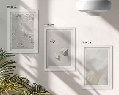 Posterpaket Sand, stenar och moderna färgstrukturer