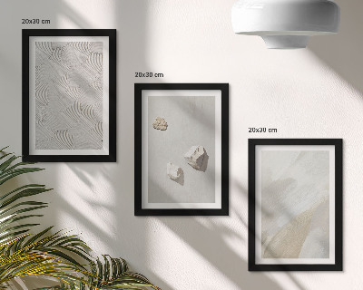 Posterpaket Sand, stenar och moderna färgstrukturer