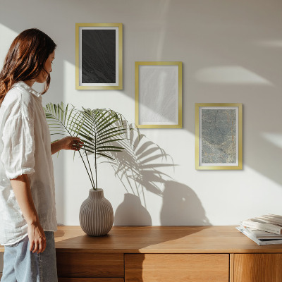 Posterpaket Olika färger av eleganta stenstrukturer