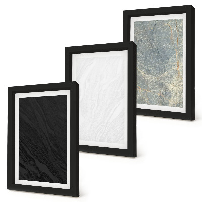 Posterpaket Olika färger av eleganta stenstrukturer