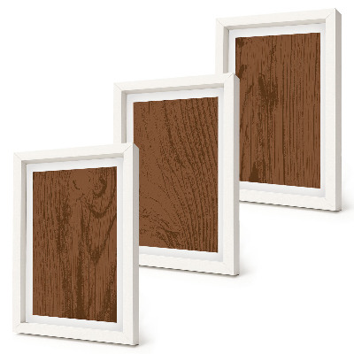 Triptyk tavla med ram Trämönster trädbark textur minimalism