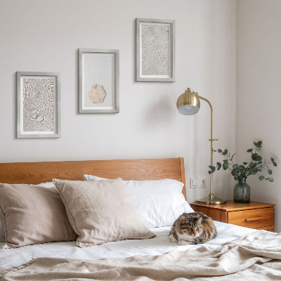 Posterpaket Lätta texturer på sanden, delikat boho-stil