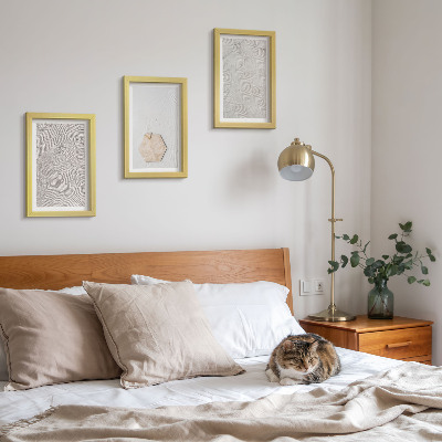 Posterpaket Lätta texturer på sanden, delikat boho-stil