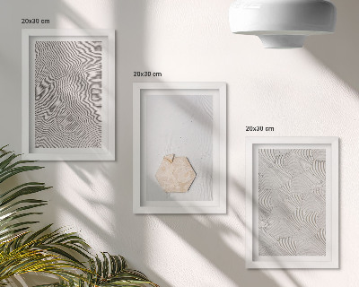 Posterpaket Lätta texturer på sanden, delikat boho-stil
