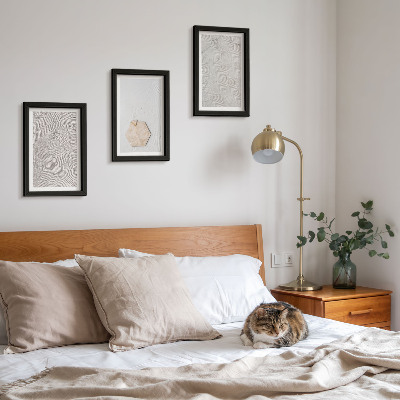 Posterpaket Lätta texturer på sanden, delikat boho-stil