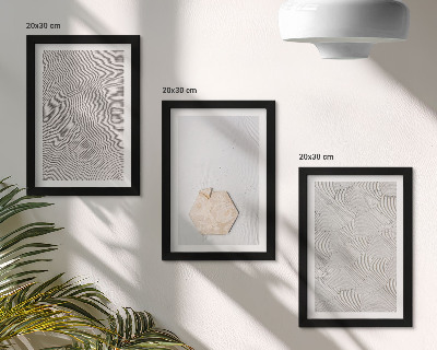 Posterpaket Lätta texturer på sanden, delikat boho-stil