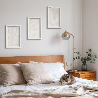 Posterpaket Stenpastellstrukturer av vit marmor