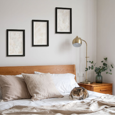 Posterpaket Stenpastellstrukturer av vit marmor