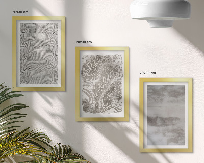 Triptyk tavla med ram Abstrakt design av industriella strukturer