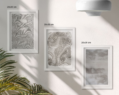 Triptyk tavla med ram Abstrakt design av industriella strukturer
