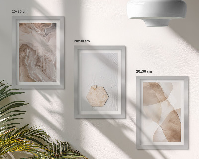 Posterpaket Designerabstraktion inspirerad av naturen