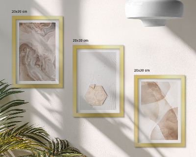 Posterpaket Designerabstraktion inspirerad av naturen