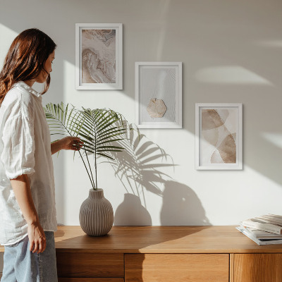 Posterpaket Designerabstraktion inspirerad av naturen