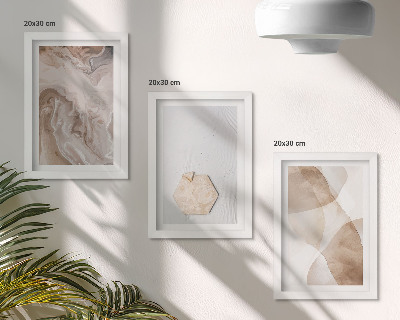 Posterpaket Designerabstraktion inspirerad av naturen